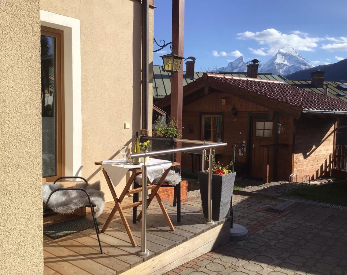 Ferienwohnung Lederhose Bischofswiesen Exterior foto